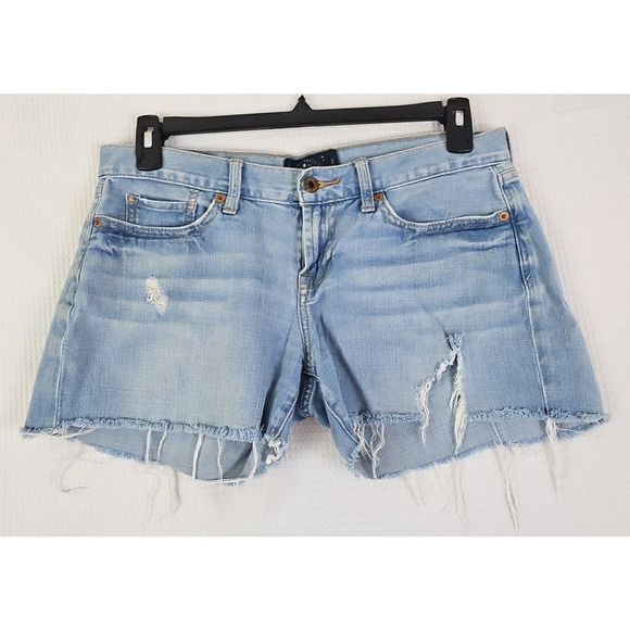 Lucky Brand ~Woman Size 6/28~ Blue Denim Laguna Short Distressed Shorts. - Picture 1 of 12